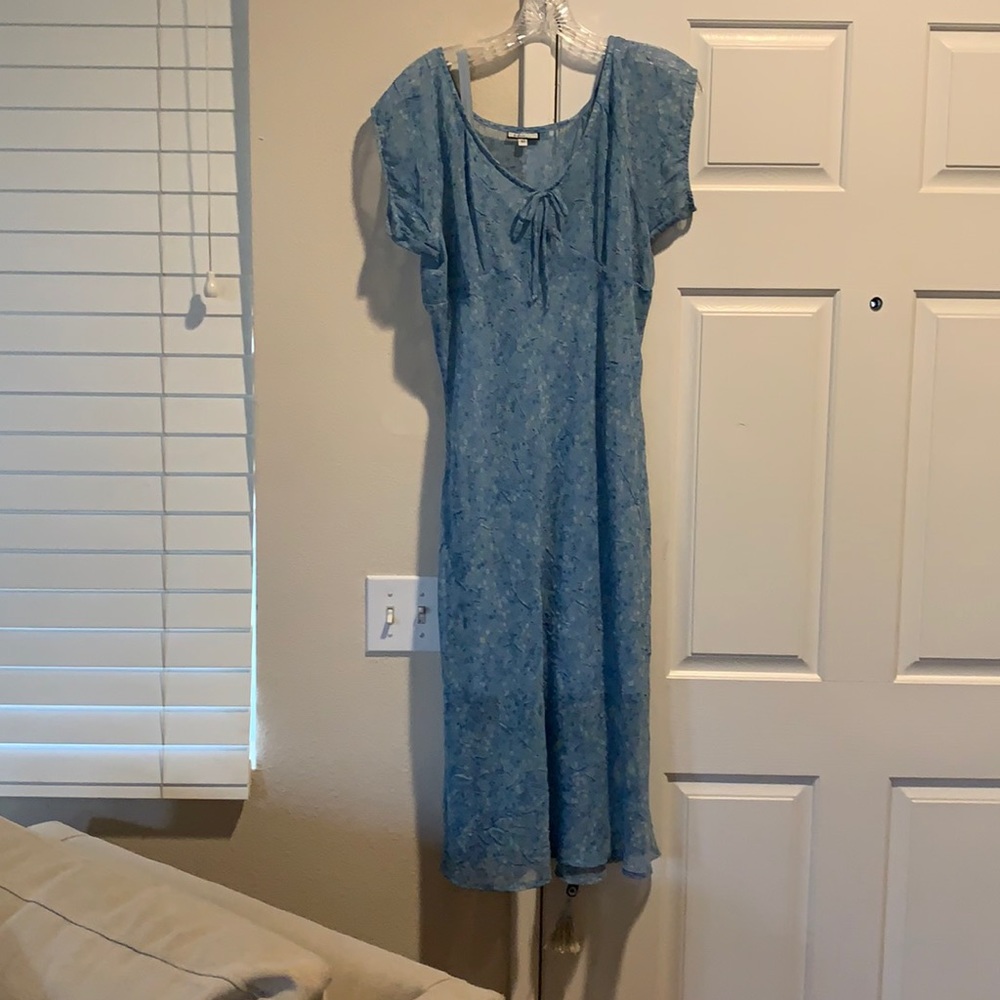 Spring blue flower dress